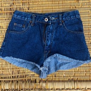D&G designer blue denim shorts